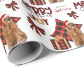 Buffalo Pset Cocker Spaniel Dog Kerstmis Cadeaupapier (Rol Hoek)