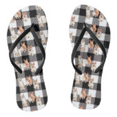 Buffalo Pset Corgi Dog Waterverf Teenslippers (Voetbed)