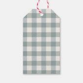 Buffalo Pset Country Farmhouse Green Check Cadeaulabel (Voorkant)