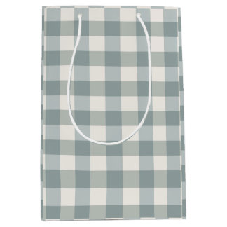 Buffalo Pset Country Farmhouse Green White Medium Cadeauzakje