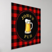 Buffalo Pset Custom Pub Sign met naam Folie Afdrukken (Laagn)
