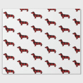 Buffalo Pset Dachshund Cadeaupapier (Vlak)