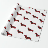 Buffalo Pset Dachshund Cadeaupapier (Uitgerold)