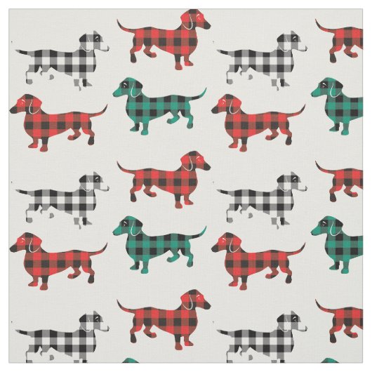Buffalo Pset Dachshunds Land LEVEND Stof (Swatch)