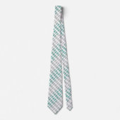 Buffalo Pset Damask Green Ombre Shade Fleur Stropdas (Voorkant)