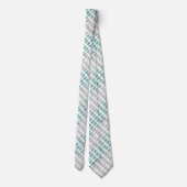 Buffalo Pset Damask Green Ombre Shade Fleur Stropdas (Achterkant)