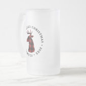 Buffalo Pset Deer Kerstmis Matglas Bierpul (Voorkant links)