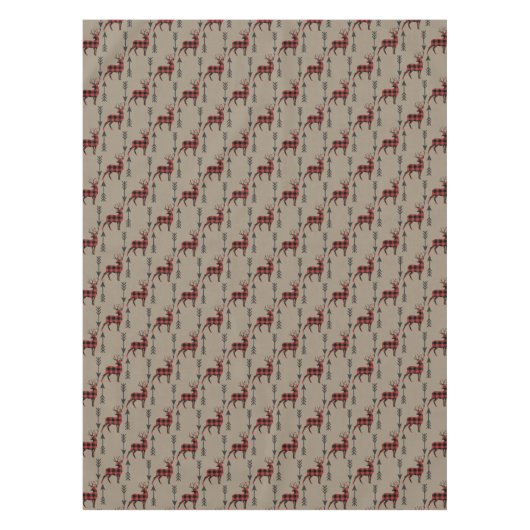 Buffalo Pset Deer op Tan Tafelkleed (Voorkant)