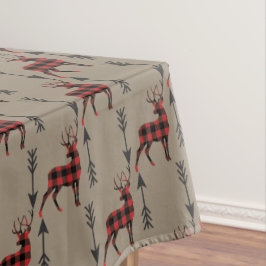Buffalo Pset Deer op Tan Tafelkleed