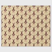 Buffalo Pset Deer Pattern Cadeaupapier (Vlak)