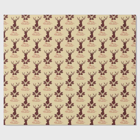 Buffalo Pset Deer Pattern Cadeaupapier (Vlak)