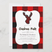 Buffalo Pset Deer Scrapbook Motif Kerstfeest Kaart (Voorkant)