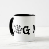 Buffalo Pset Dog mama Pawprints Mok (Voorkant links)