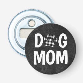 Buffalo Pset DOG MOM Pawprint Button Flesopener