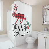 Buffalo Pset Donner Reindeer Douchegordijn (In situ)