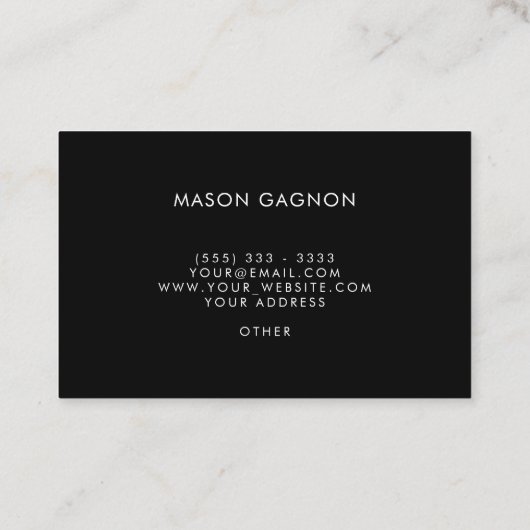 Buffalo Pset Elegant Appointment Card Visitekaartje (Achterkant)