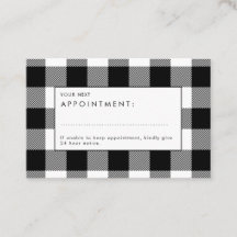 Buffalo Pset Elegant Appointment Card