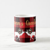 Buffalo Pset Elk Silhouettes Kerstmis Koffiemok (Center)