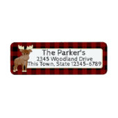 Buffalo Pset en Moose Etiket (Voorkant)