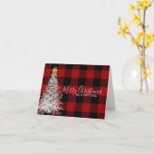 Buffalo Pset en witte kerstboomkaart Kaart (Gele Bloem)