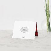 Buffalo Pset en witte kerstboomkaart Kaart (Achterkant)