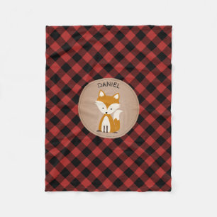 Buffalo Pset Fox Kinder Fleece Blanket