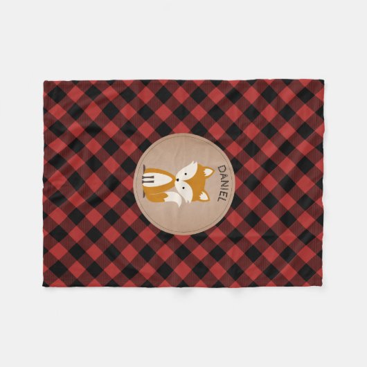 Buffalo Pset Fox Kinder Fleece Blanket Deken (Voorkant (Horizontaal))