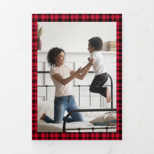 Buffalo Pset Funny All is niet kalm Drieluik Wenskaart (Cover)