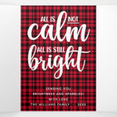 Buffalo Pset Funny All is niet kalm Drieluik Wenskaart (Binnenkant midden)