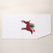 Buffalo Pset German Pointer Dog Tree KerstPa Badhanddoek (Badhanddoek)