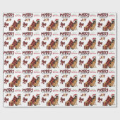 Buffalo Pset German Shepherd Dog Kerstmis Cadeaupapier (Vlak)