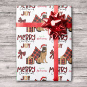 Buffalo Pset German Shepherd Dog Kerstmis Cadeaupapier