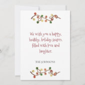 Buffalo Pset Gnome Familie Gepersonaliseerd Kerstf (Achterkant)