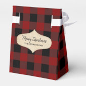 Buffalo Pset Gold Foil met kerstmis Deer Bedankdoosjes (Achterkant)