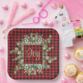 Buffalo Pset Gold Sparkle Eucalyptus Custom Papieren Bordje (Feest)