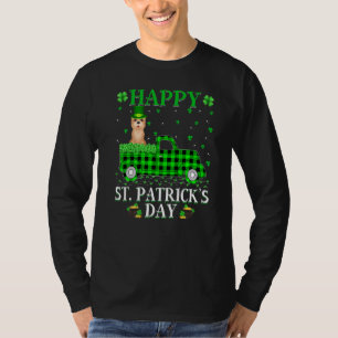 Buffalo Pset Green Truck Cairn Terrier Dog St Pat T-shirt