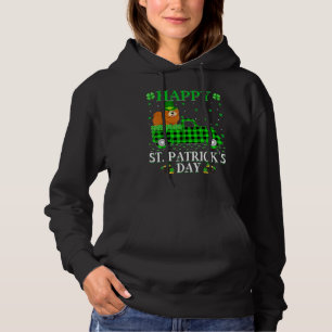 Buffalo Pset Green Truck Chow Dog St Patric Hoodie