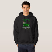 Buffalo Pset Green Truck Shih Tzu Dog St Patrick Hoodie (Voorkant volledig)