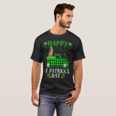 Buffalo Pset Green Truck Spaniel Dog St Patrick's T-shirt (Voorkant volledig)