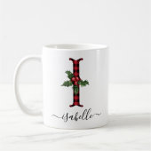 Buffalo Pset I Monogram kerstkoffie Mok (Links)