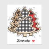 Buffalo Pset-kerstbomen Sticker (Vel)