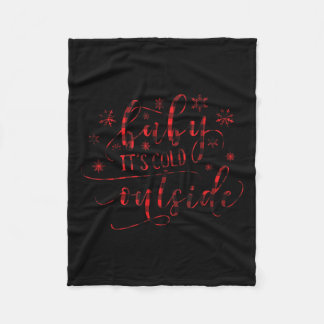 Buffalo Pset-kerstliedje Baby Het is koud buiten Fleece Deken