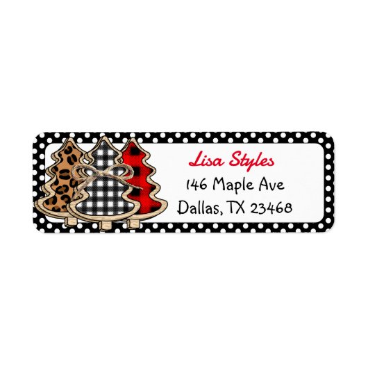 Buffalo Pset Kerstmis Etiket (Voorkant)