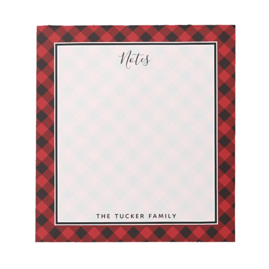 Buffalo Pset Kerstmis Notitieblok (Voorkant)