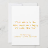 Buffalo Pset Labrador Wearing Antlers Foto Feestdagenkaart (Achterkant)