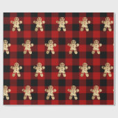 Buffalo Pset Lomberjack Gold Gingerbrood Black Cadeaupapier (Vlak)