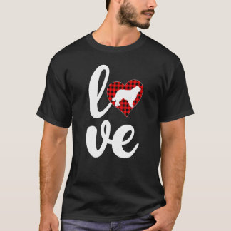 Buffalo Pset Love Funny Newfoundland Dog Valentin T-shirt