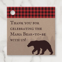 Buffalo Pset Lumberjack Baby shower Dank u Bedankjes Labels