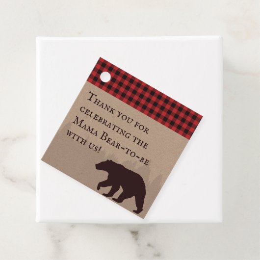Buffalo Pset Lumberjack Baby shower Dank u Bedankjes Labels (In situ)