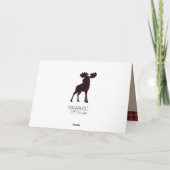 Buffalo Pset Lumberjack Baby shower Dank u Kaart (Achterkant)